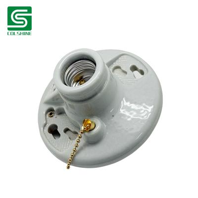 China OEM Heat Proof Ceramic Lampholder CE / ROHS Approval Screw Type Ceramic Lampholder Hersteller