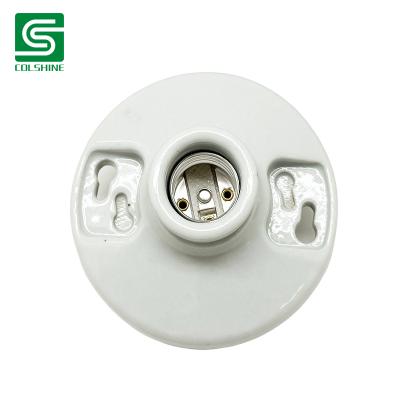 China OEM 250V 660W Keyless Lamp Holder Ceramic Round Ceiling Mount for Ceiling Light Hersteller