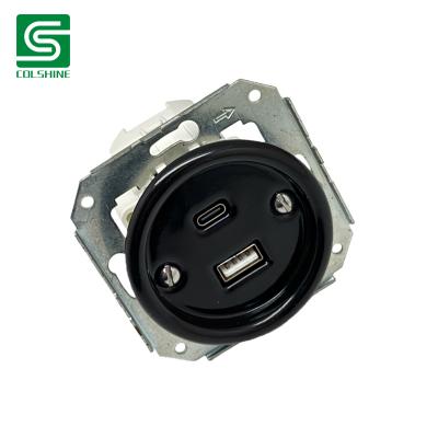 Porcelain USB outlet socket