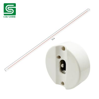 China OEM Flame Retardant S14D Ceramic Lampholder with Strong Insulation for Wall and Cabinet Tube Lights Hersteller
