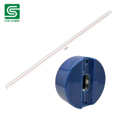 China OEM Durable Ceramic S14D Lampholder with Heat Resistant Base for LED and Incandescent Tube Bulbs Hersteller