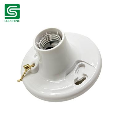 China OEM E26 Plastic Keyless Light Fixture Bulb Lamp Holder Screw Base Plastic Holder Hersteller