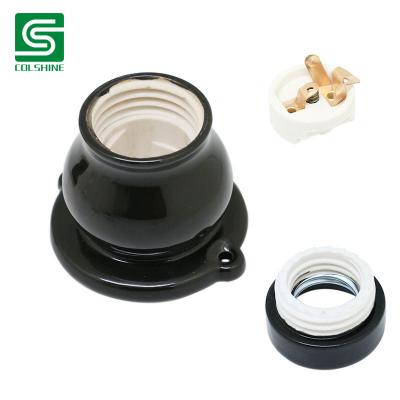 China OEM Retro Porcelain Lamp Socket Featuring Timeless Ceramic Design for Industrial Lighting Fixtures Hersteller